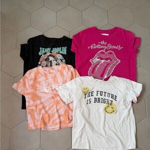 Pink Rolling Stones Kids T-Shirt